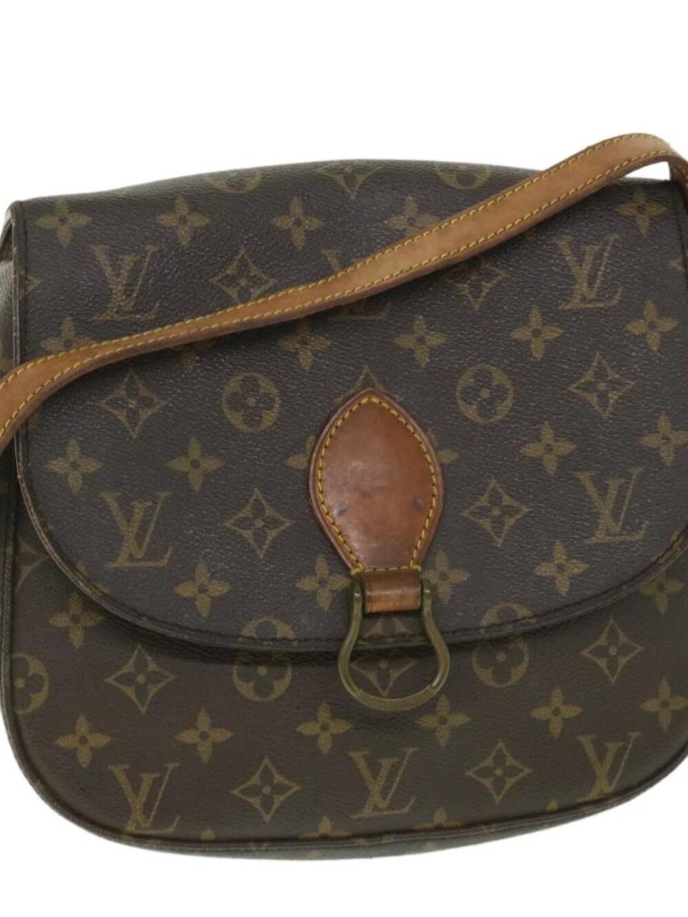LOUIS VUITTON Monogram Saint Cloud GM Shoulder Bag M51242 LV Auth 55030